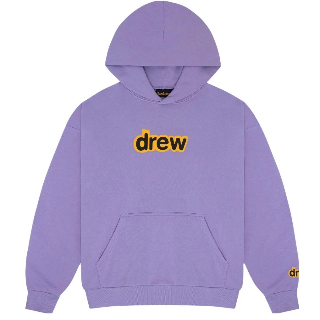 Drew House Secret Deconstructed Hoodie Lavender Sweatshirt Justin Bieber Medium